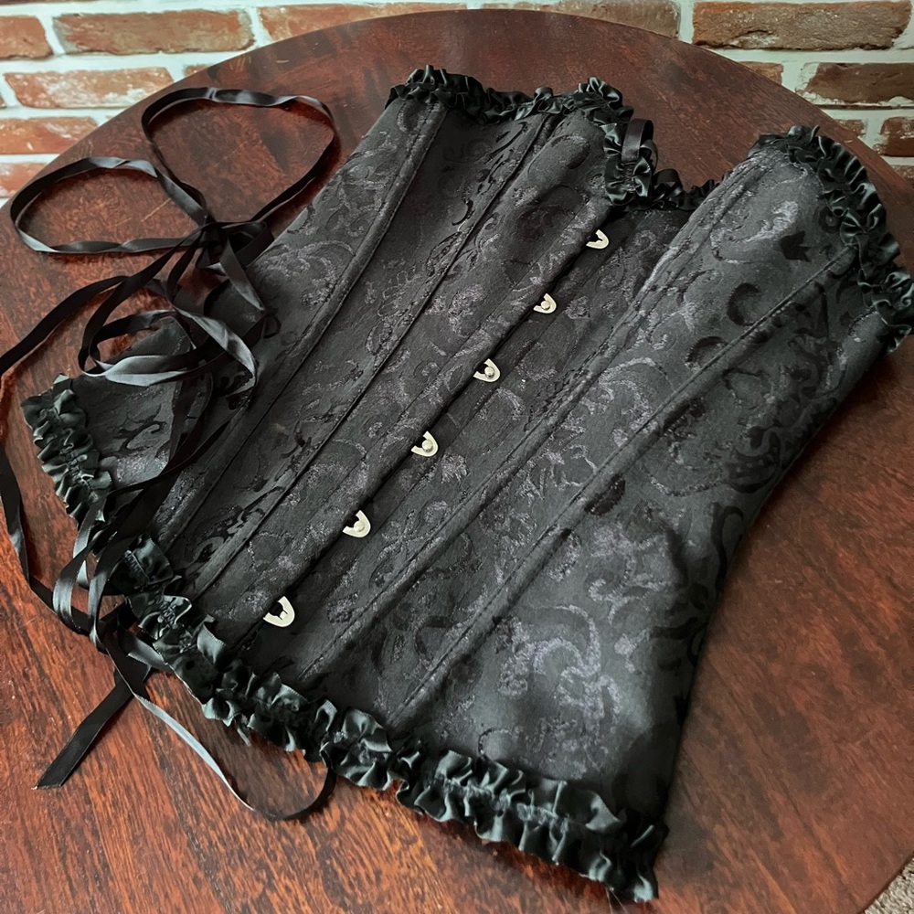 Unbranded Black Corset Bustier Size M/L